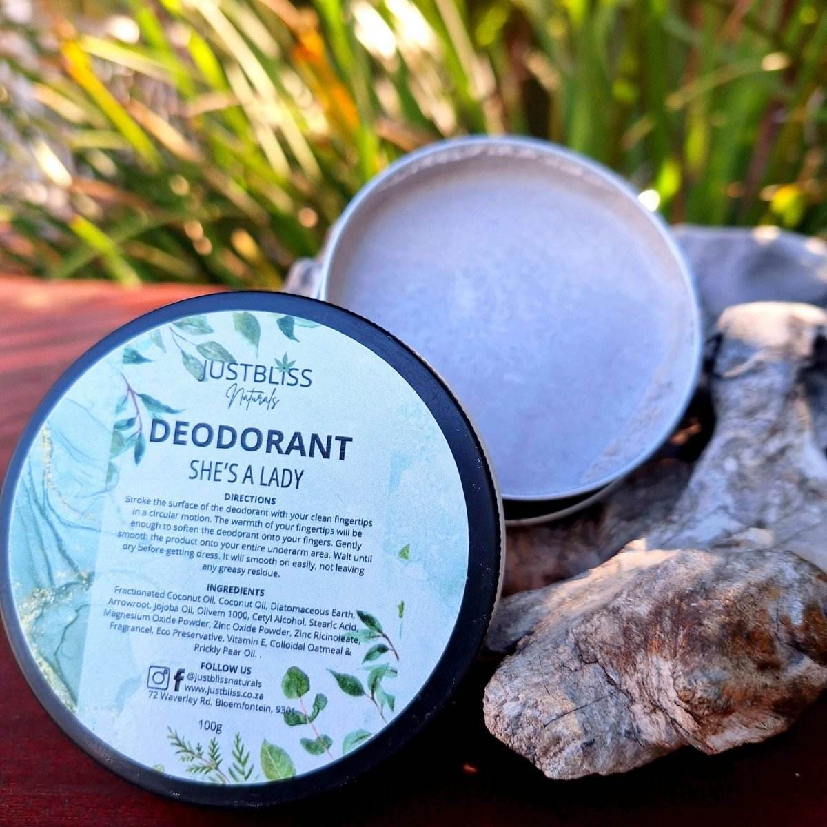 Aluminium-Free Natural Deodorants (Various Scents) - JUSTBLiSS Naturals