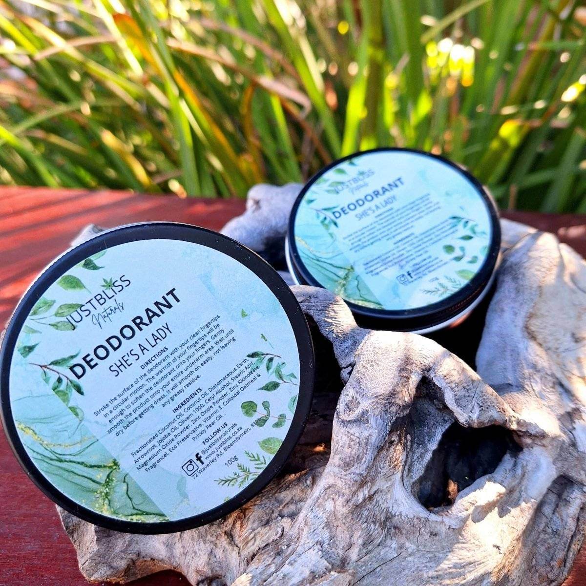 Aluminium-Free Natural Deodorants (Various Scents) - JUSTBLiSS Naturals