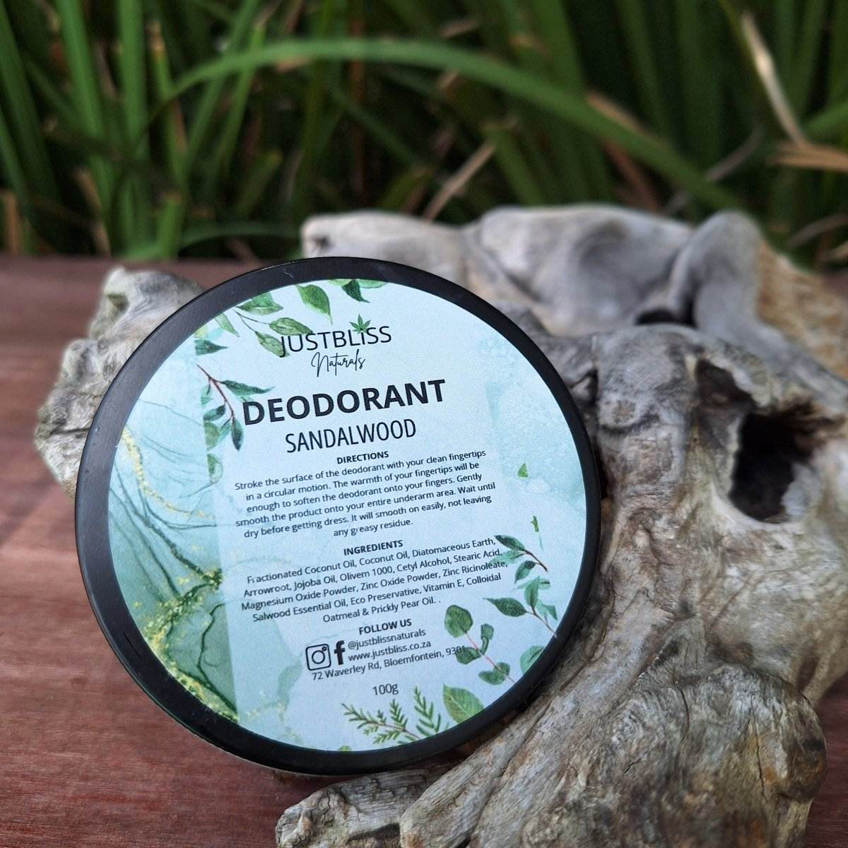 Aluminium-Free Natural Deodorants (Various Scents) - JUSTBLiSS Naturals