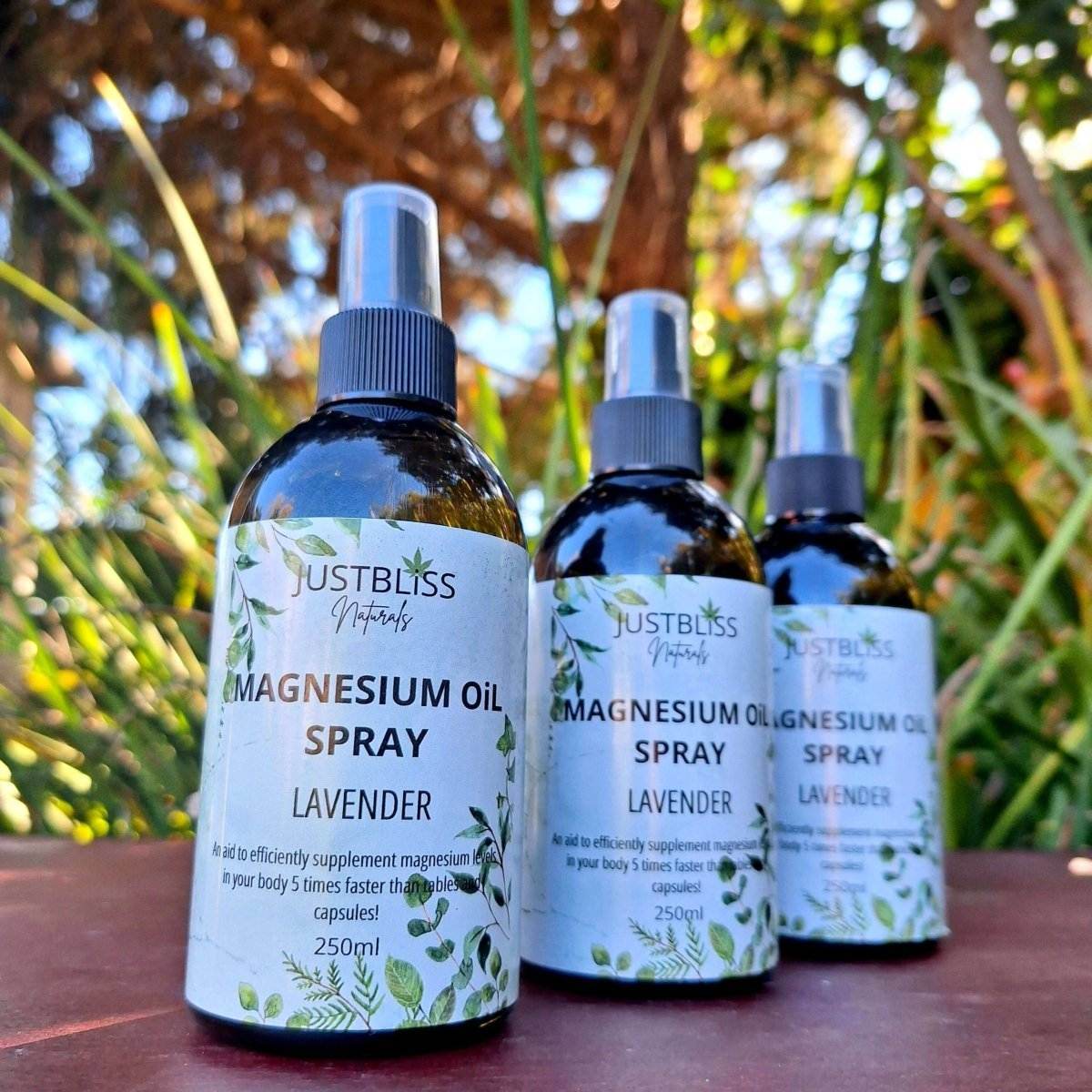 HEALTH: Lavender Magnesium Oil Spray 250ml - Relax & Soothe Muscles - JUSTBLiSS Naturals