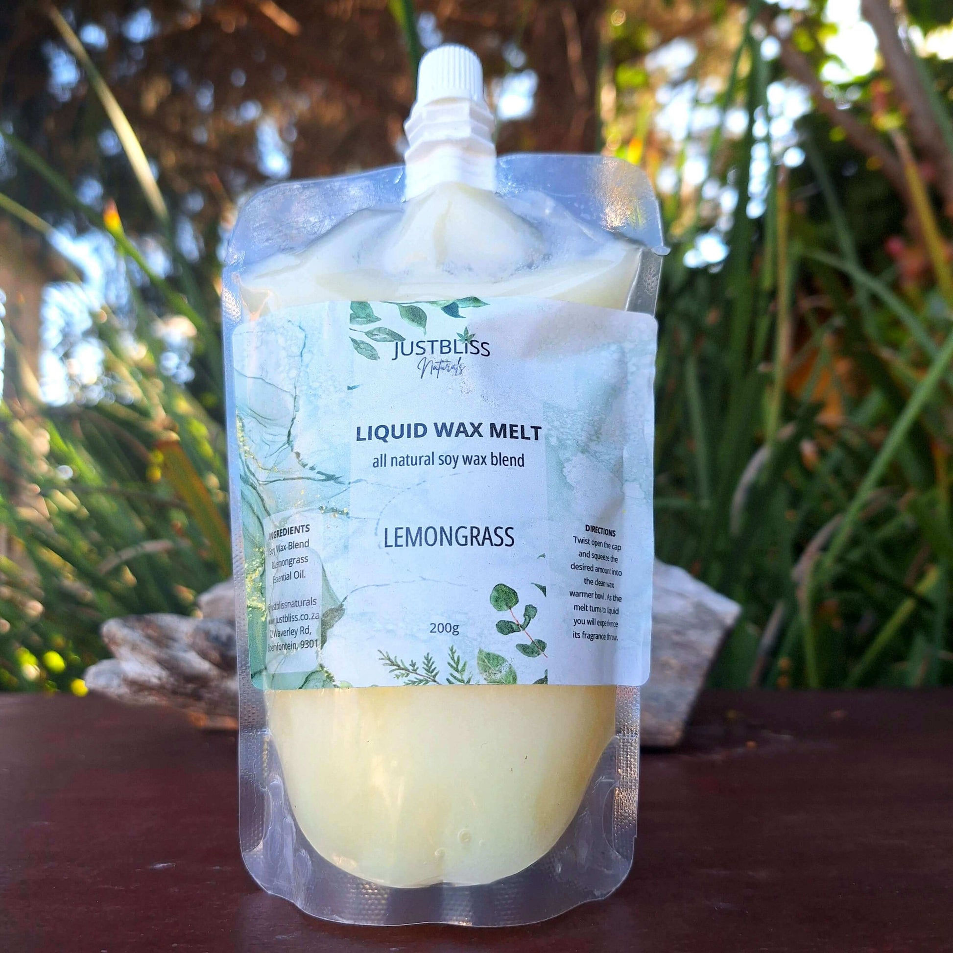 LIQUID WAX MELT: Lemongrass - JUSTBLiSS Naturals