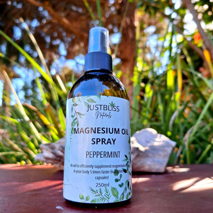 HEALTH: Peppermint Magnesium Oil Spray - JUSTBLiSS Naturals