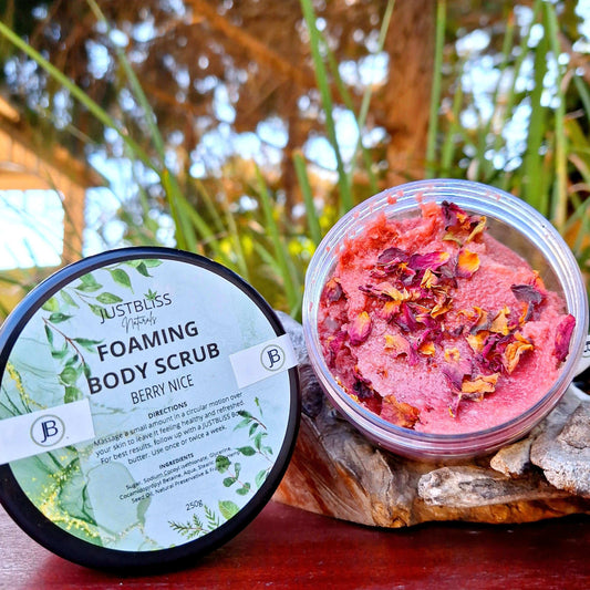 BODY SCRUB: Berry Nice (250g) - JUSTBLiSS Naturals