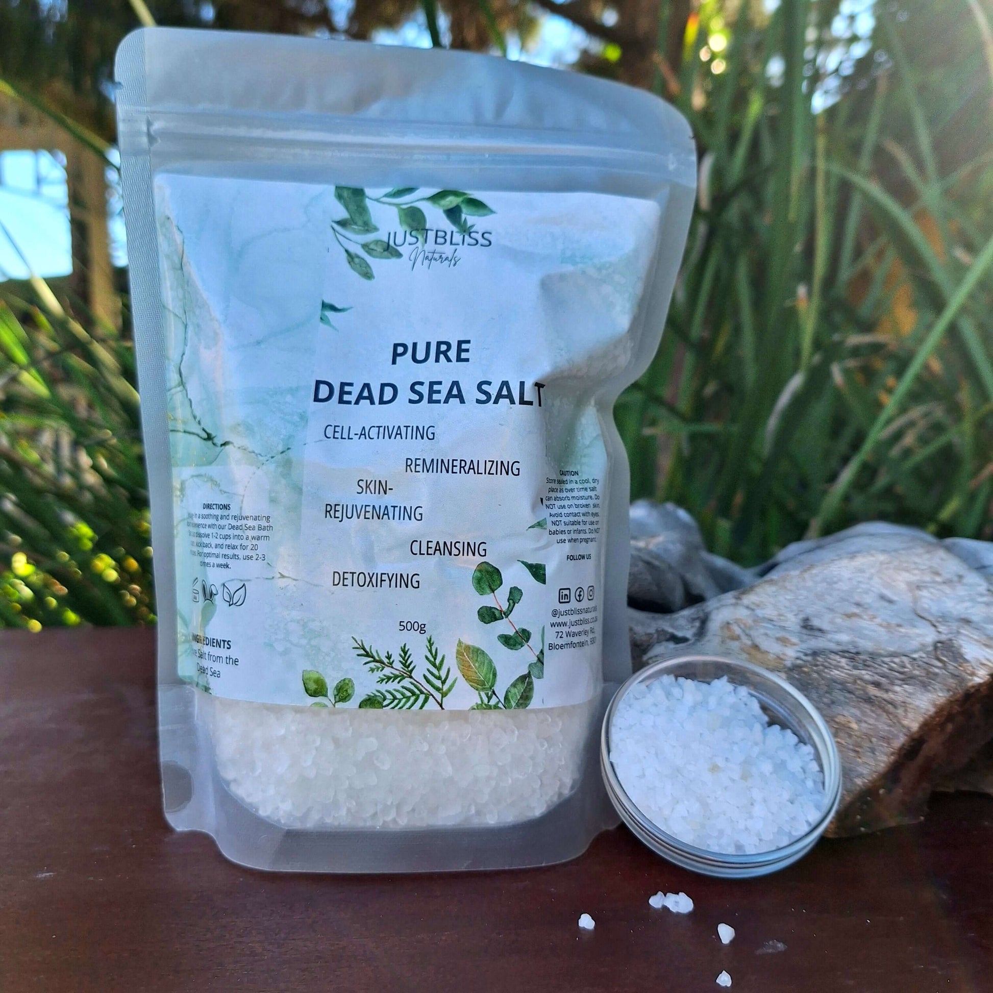 BATH SALT: Pure Dead Sea Salt - JUSTBLiSS Naturals