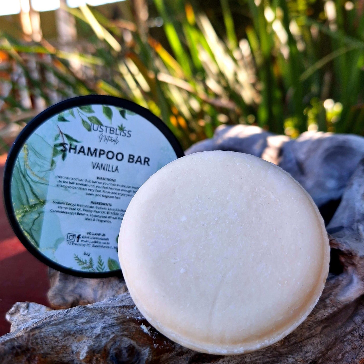 SHAMPOO BAR in Tin: Vanilla - JUSTBLiSS Naturals