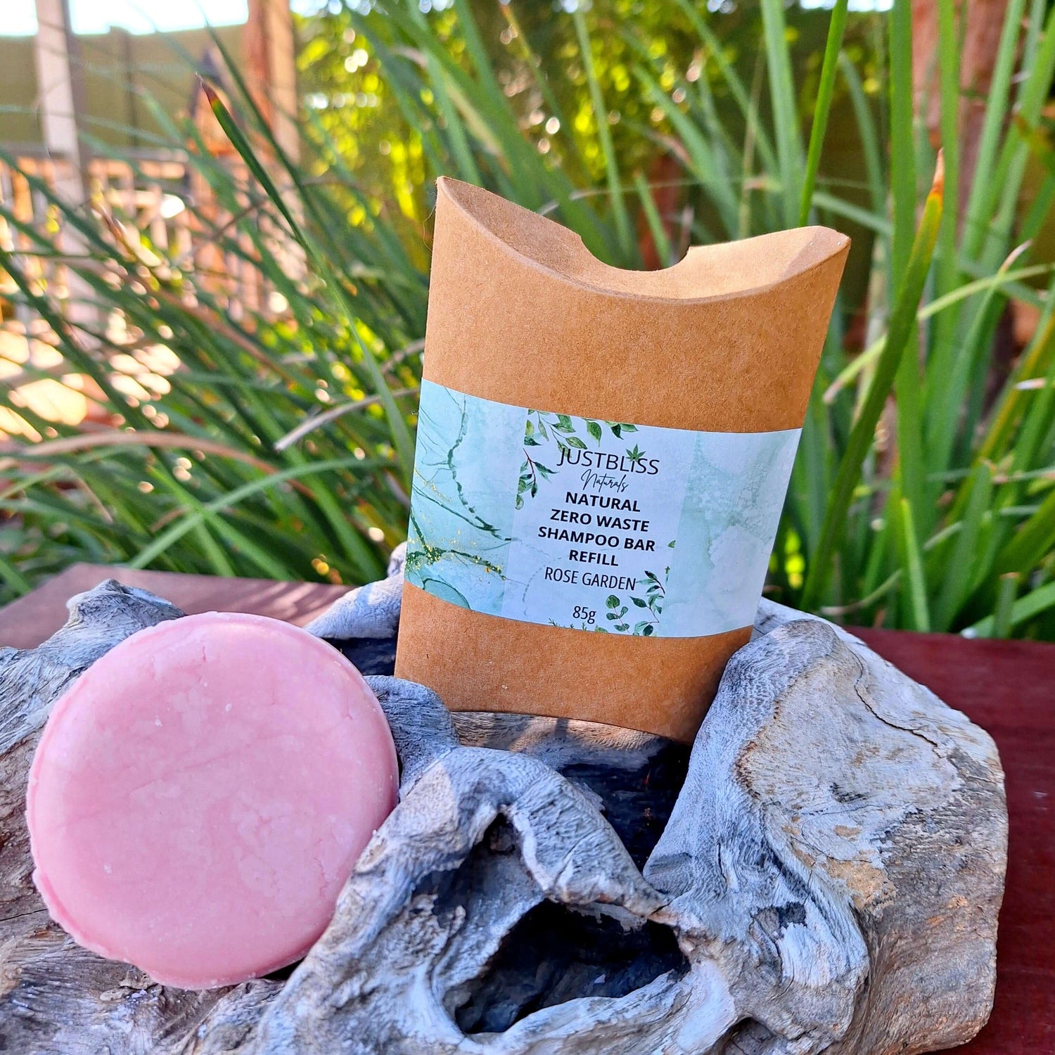 SHAMPOO BAR REFILL: Rose Garden (Geranium) - JUSTBLiSS Naturals