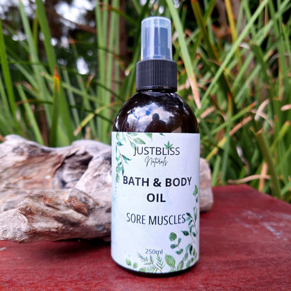 BODY OIL: Sore Muscles - JUSTBLiSS Naturals