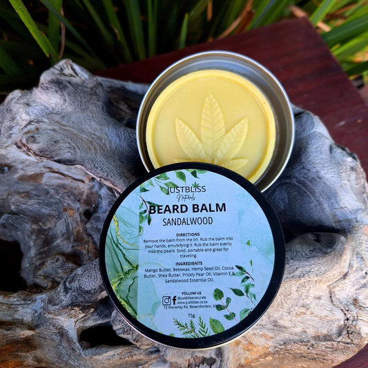 BEARD BALM: Sandalwood (85g) - JUSTBLiSS Naturals