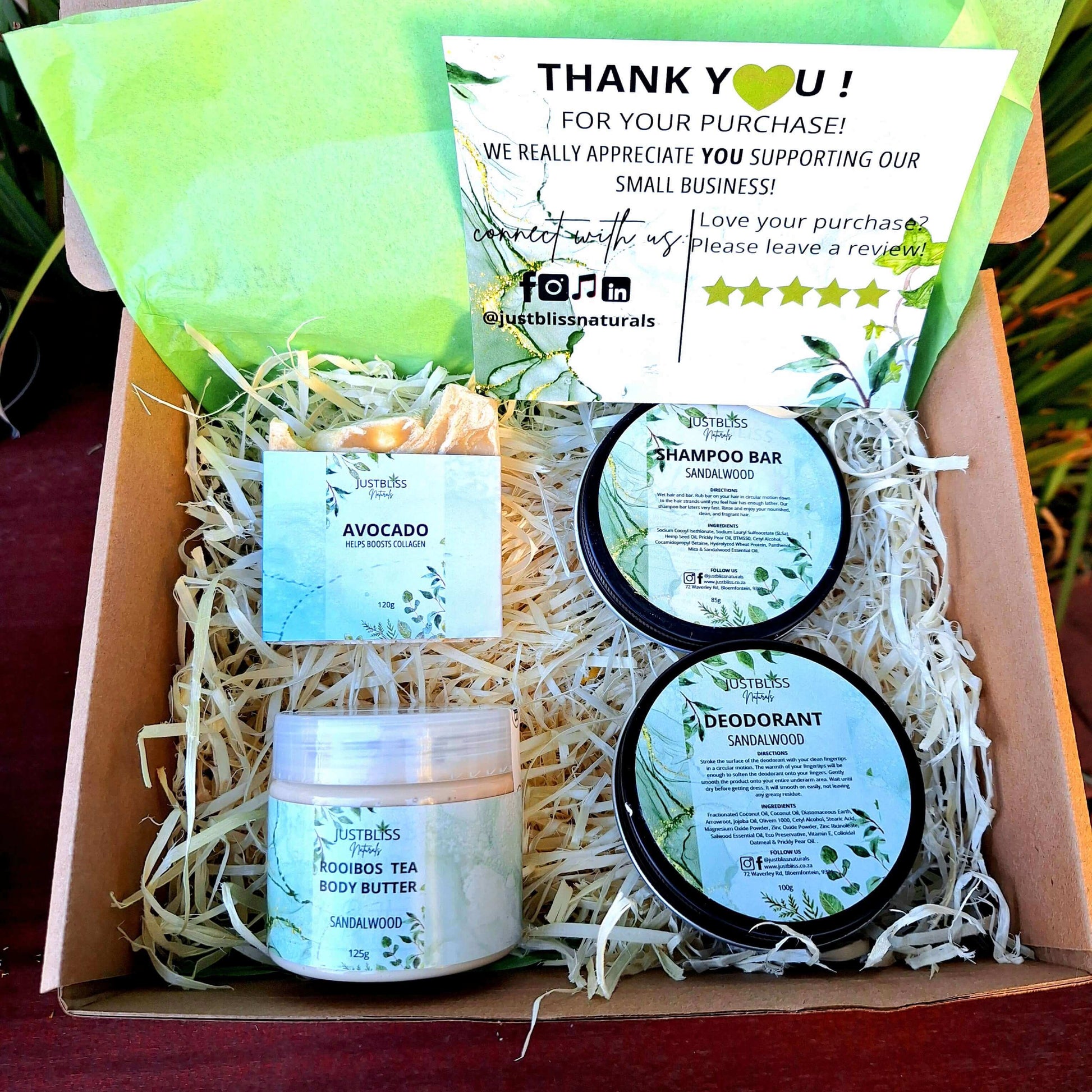 GIFT BOX: Starter Kit to Live Life Naturally - JUSTBLiSS Naturals