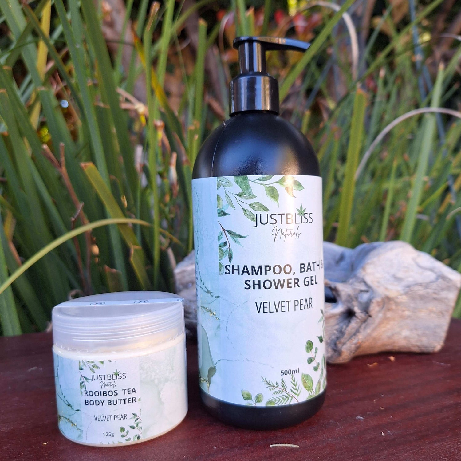 COMBO BODY WASH & BODY BUTTER: Velvet Pear - JUSTBLiSS Naturals