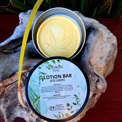 LOTION BAR: Rose Garden (Geranium) - JUSTBLiSS Naturals