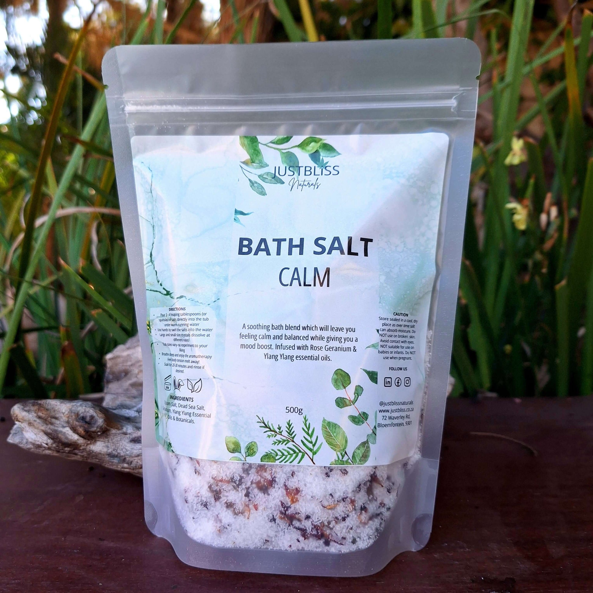 BATH SALT: Calm - JUSTBLiSS Naturals