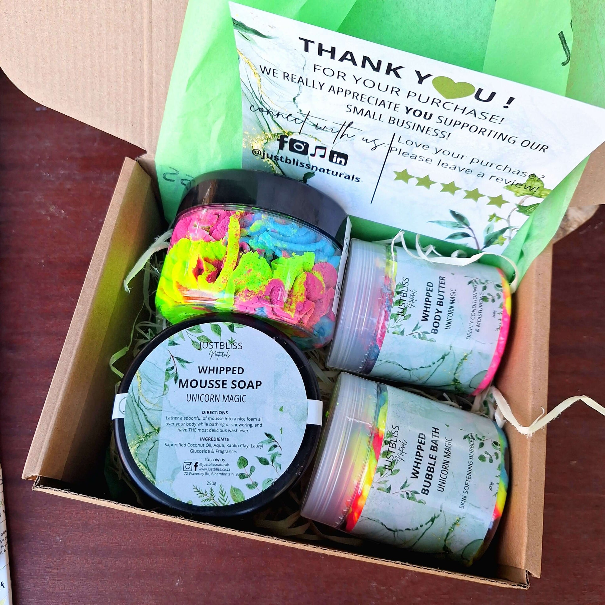 GIFT BOX: Unicorn Magic (Box 1) - JUSTBLiSS Naturals