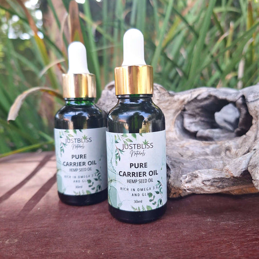 CARRIER OIL: Hemp Seed Oil (30ml) - JUSTBLiSS Naturals