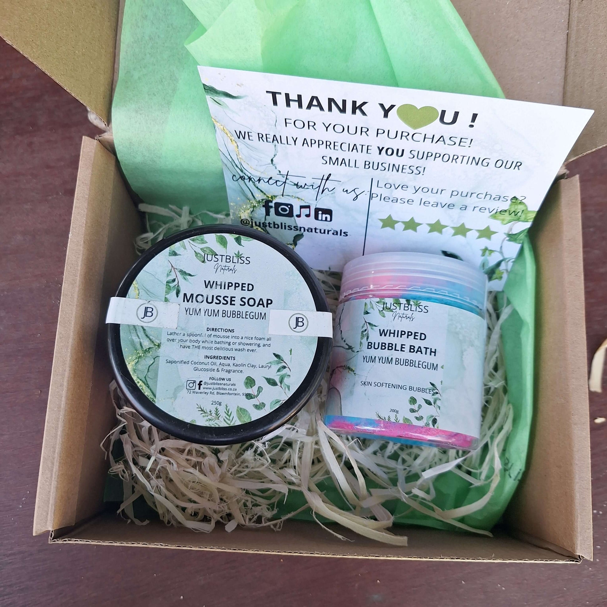 GIFT BOX: Bubblegum (Box 2) - JUSTBLiSS Naturals