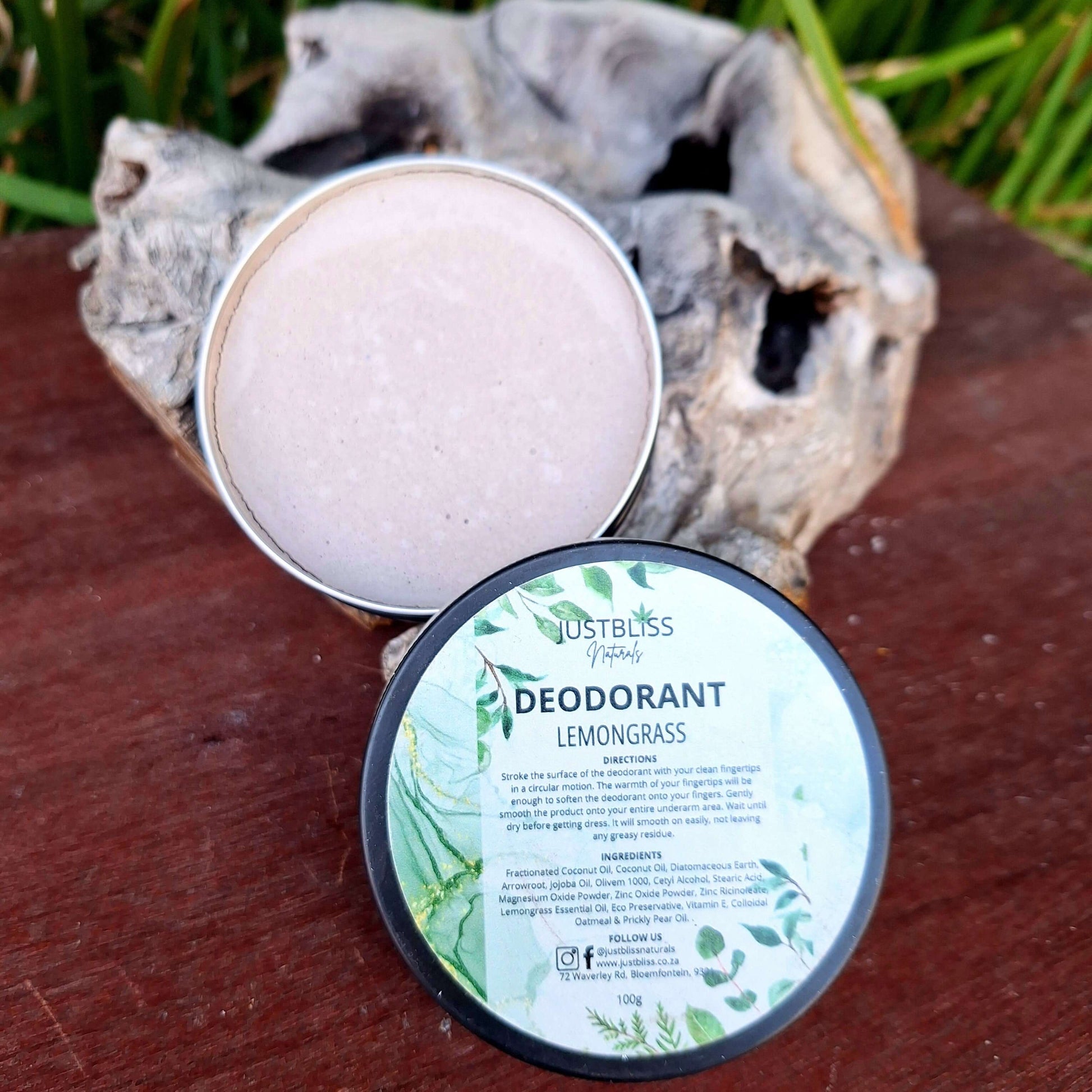 DEODORANT: Lemongrass - JUSTBLiSS Naturals