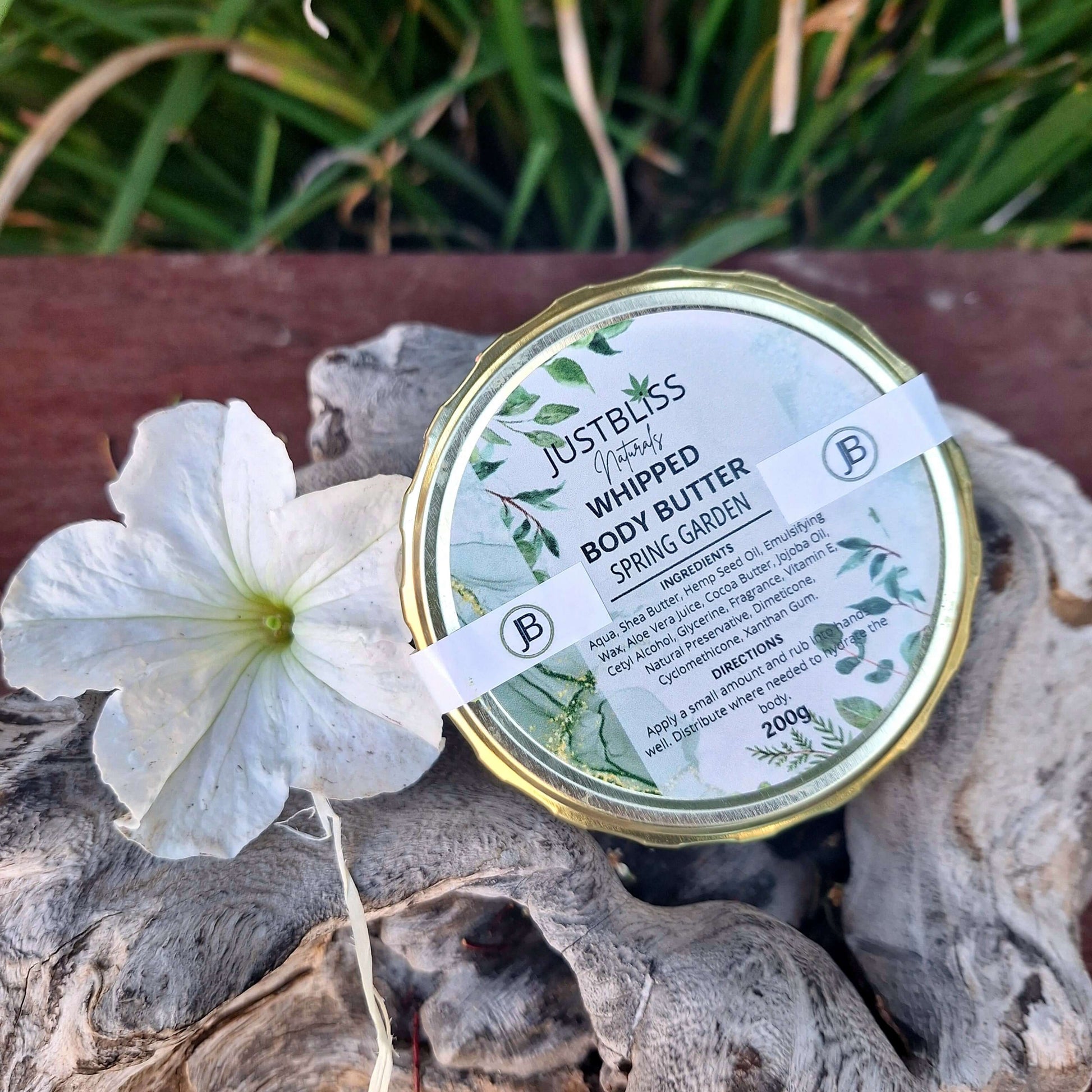 WHIPPED BODY BUTTER: Spring Garden - JUSTBLiSS Naturals