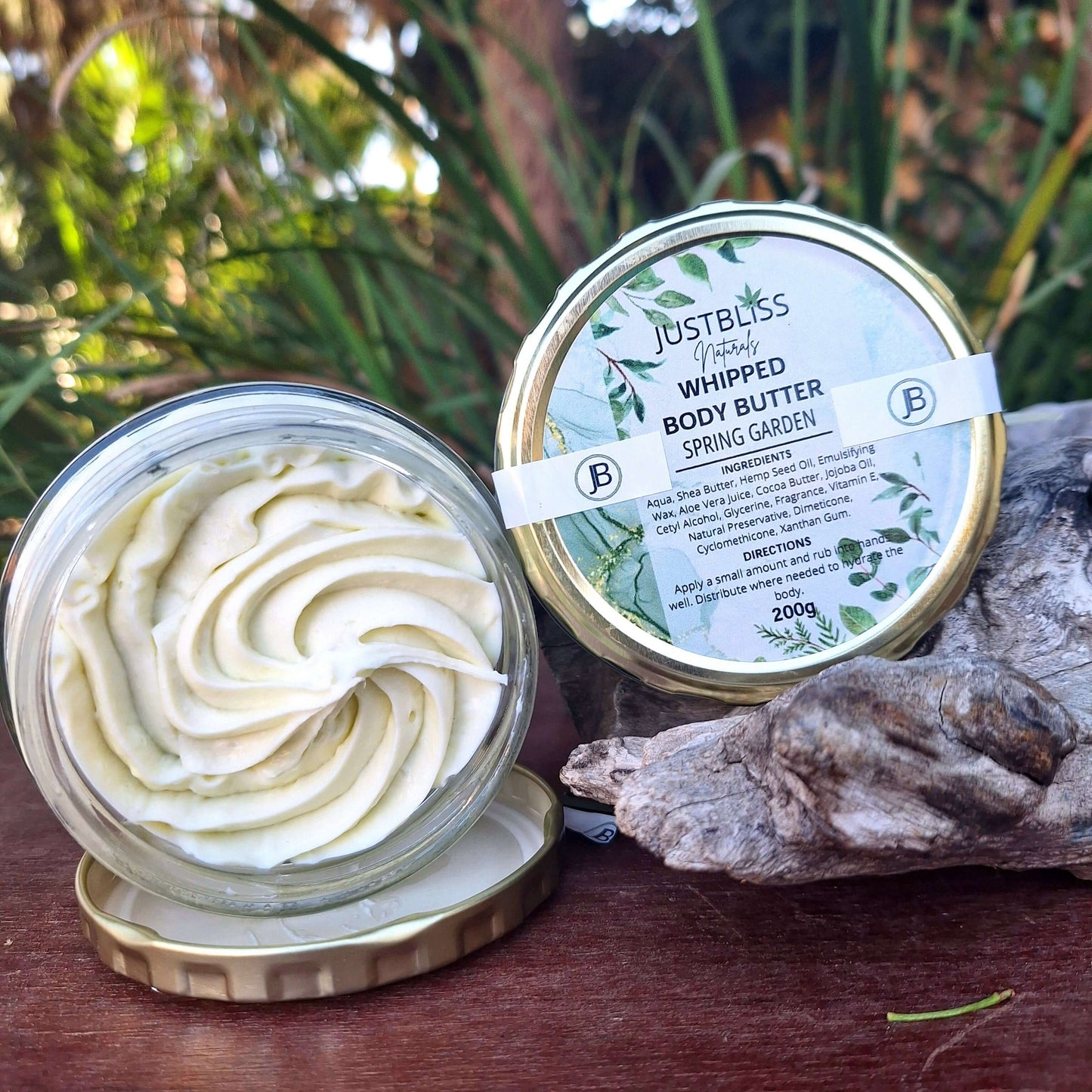 WHIPPED BODY BUTTER: Spring Garden - JUSTBLiSS Naturals