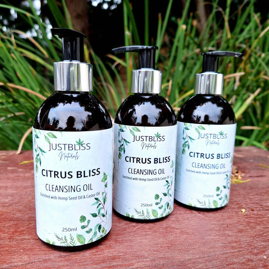 FACIAL CLEANSER: Citrus Bliss Cleansing Oil (All Skin Types) - Bestseller! - JUSTBLiSS Naturals