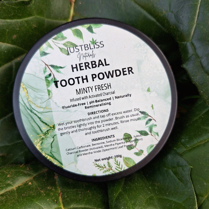 Herbal Tooth Powder – Minty Fresh, Fluoride-Free Natural Whitening
