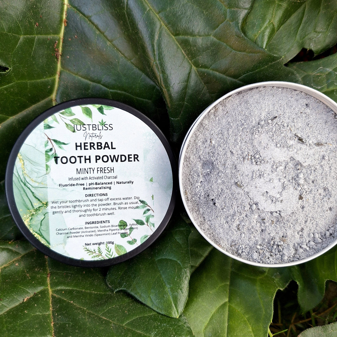 Herbal Tooth Powder – Minty Fresh, Fluoride-Free Natural Whitening