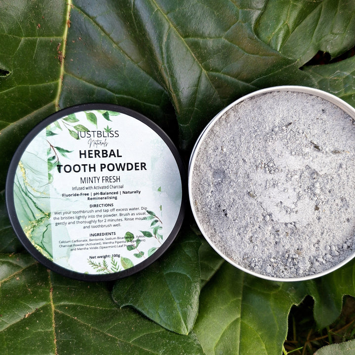 Herbal Tooth Powder – Minty Fresh, Fluoride-Free Natural Whitening