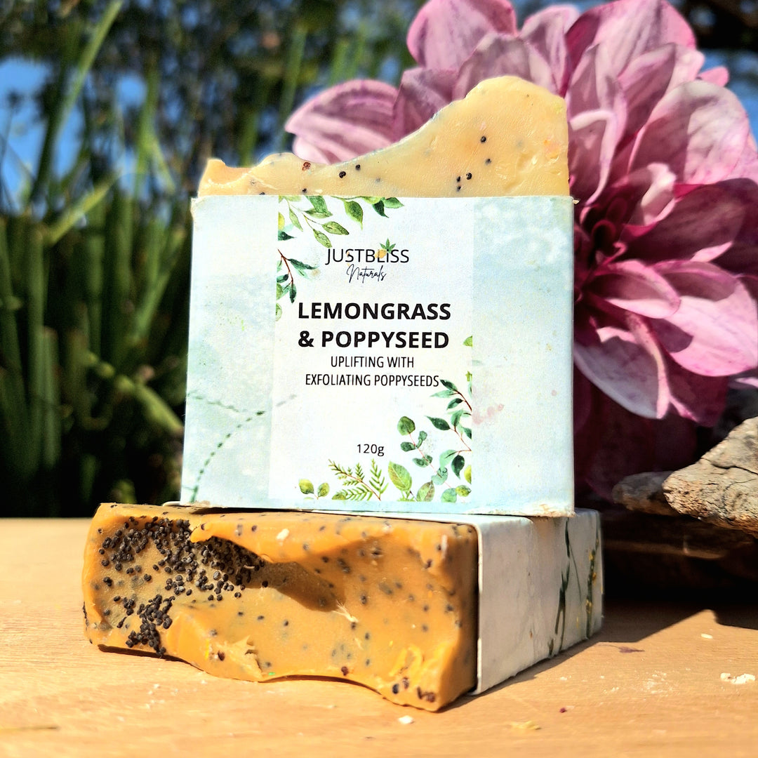 Lemongrass & Poppyseed Soap Bar – Detoxifying, Exfoliating Cleanser