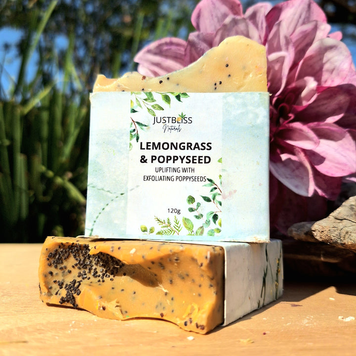 Lemongrass & Poppyseed Soap Bar – Detoxifying, Exfoliating Cleanser