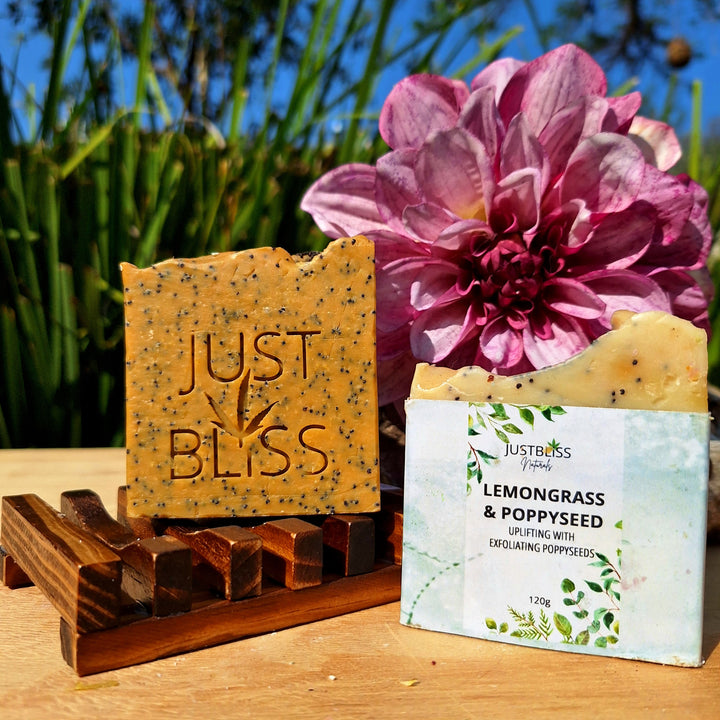 Lemongrass & Poppyseed Soap Bar – Detoxifying, Exfoliating Cleanser