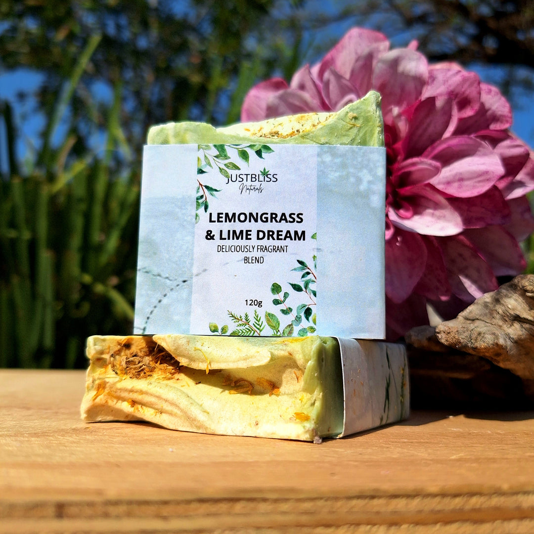 Lemongrass & Lime Natural Soap Bar – Handcrafted, Vegan, Uplifting