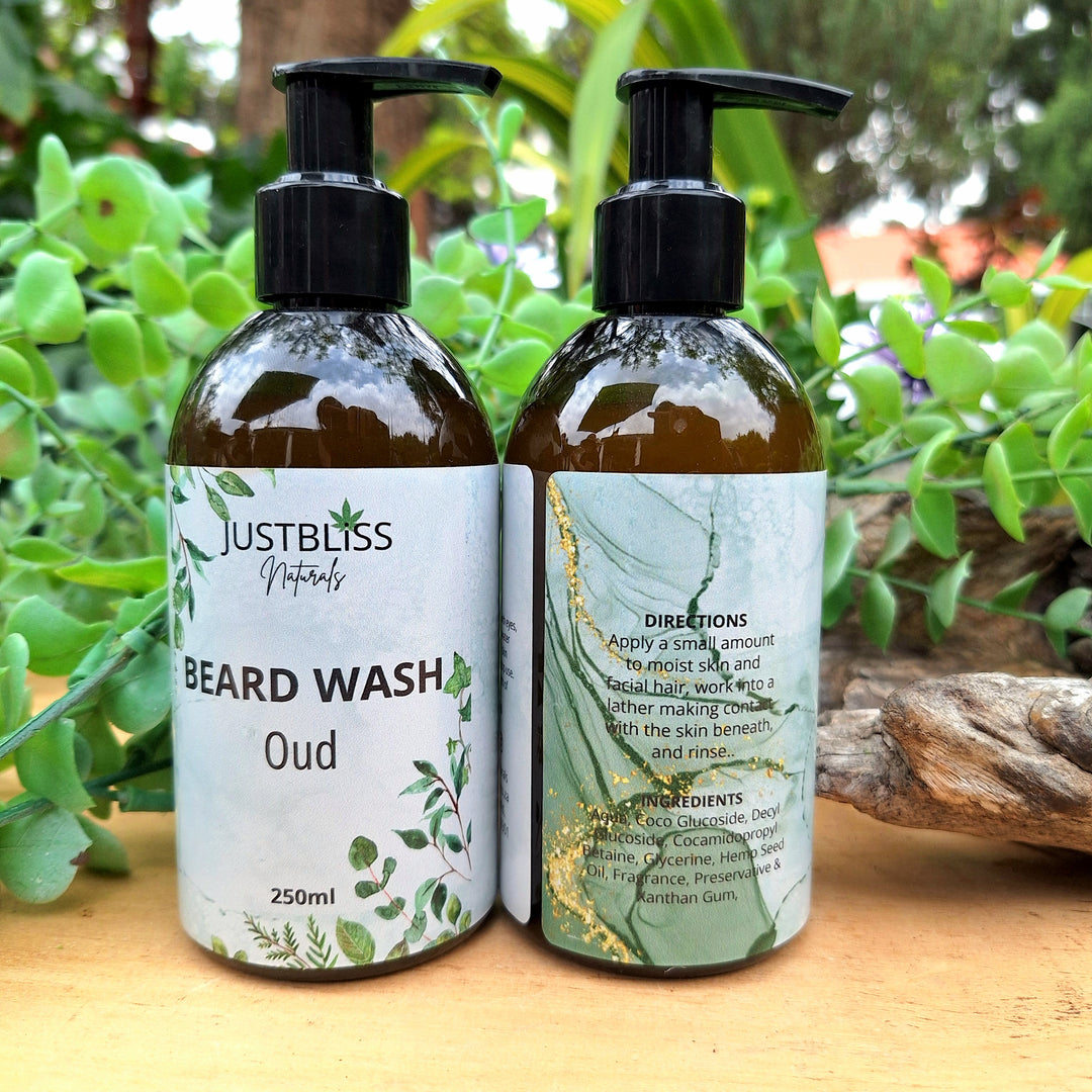 Natural Beard Wash – Sulphate-Free, Nourishing Cleanser (Various Scents)