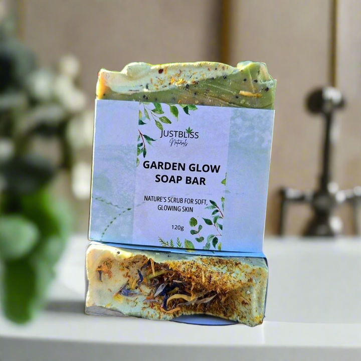 Garden Glow Natural Exfoliating Soap Bar – Plant-Powered Softness for Gardeners