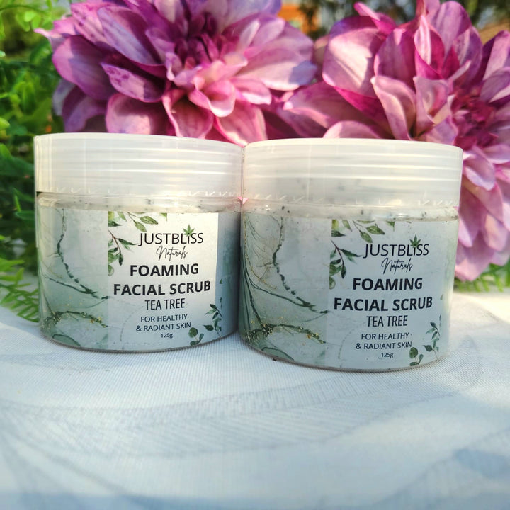 Tea Tree & Mint Facial Scrub – Purifying Exfoliant for Acne-Prone Skin