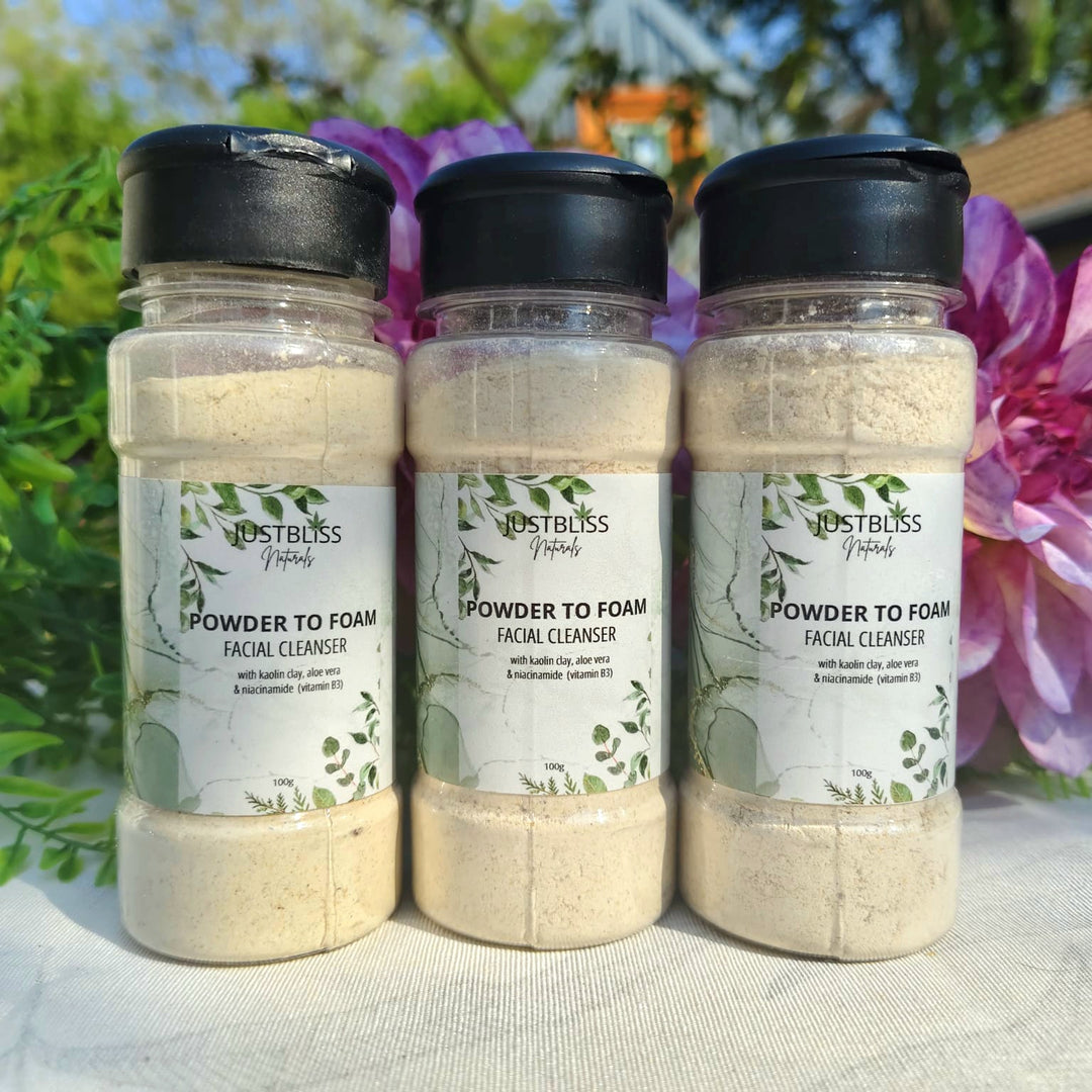Powder-to-Foam Facial Cleanser (100ml) – Gentle, Preservative-Free Glow