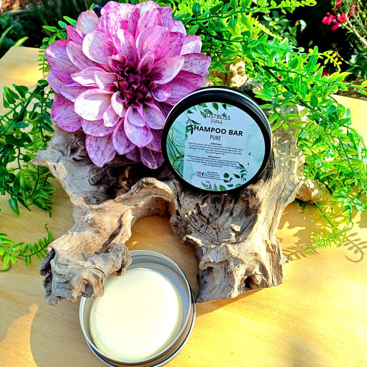 Eco-Friendly Shampoo Bar in Tin – Plant-Based, Travel Ready