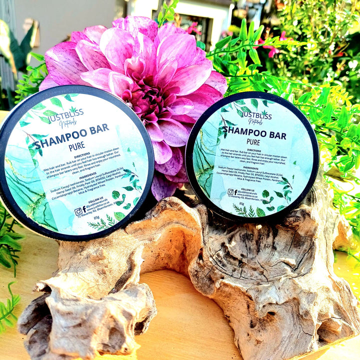 Eco-Friendly Shampoo Bar in Tin – Plant-Based, Travel Ready