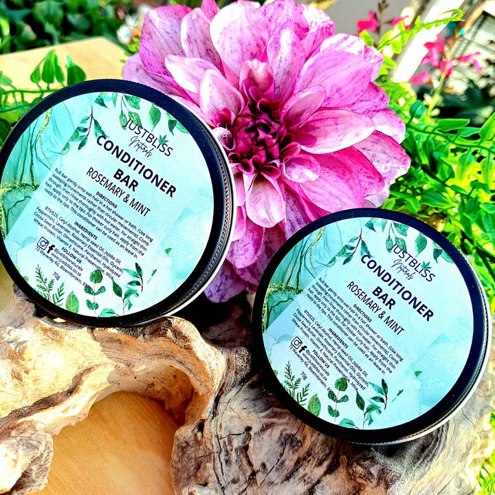 Nourishing Hair Conditioner Bar in Tin – Zero Waste, Plant-Based Care