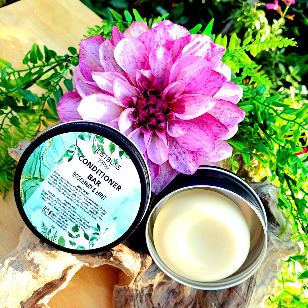 Nourishing Hair Conditioner Bar in Tin – Zero Waste, Plant-Based Care