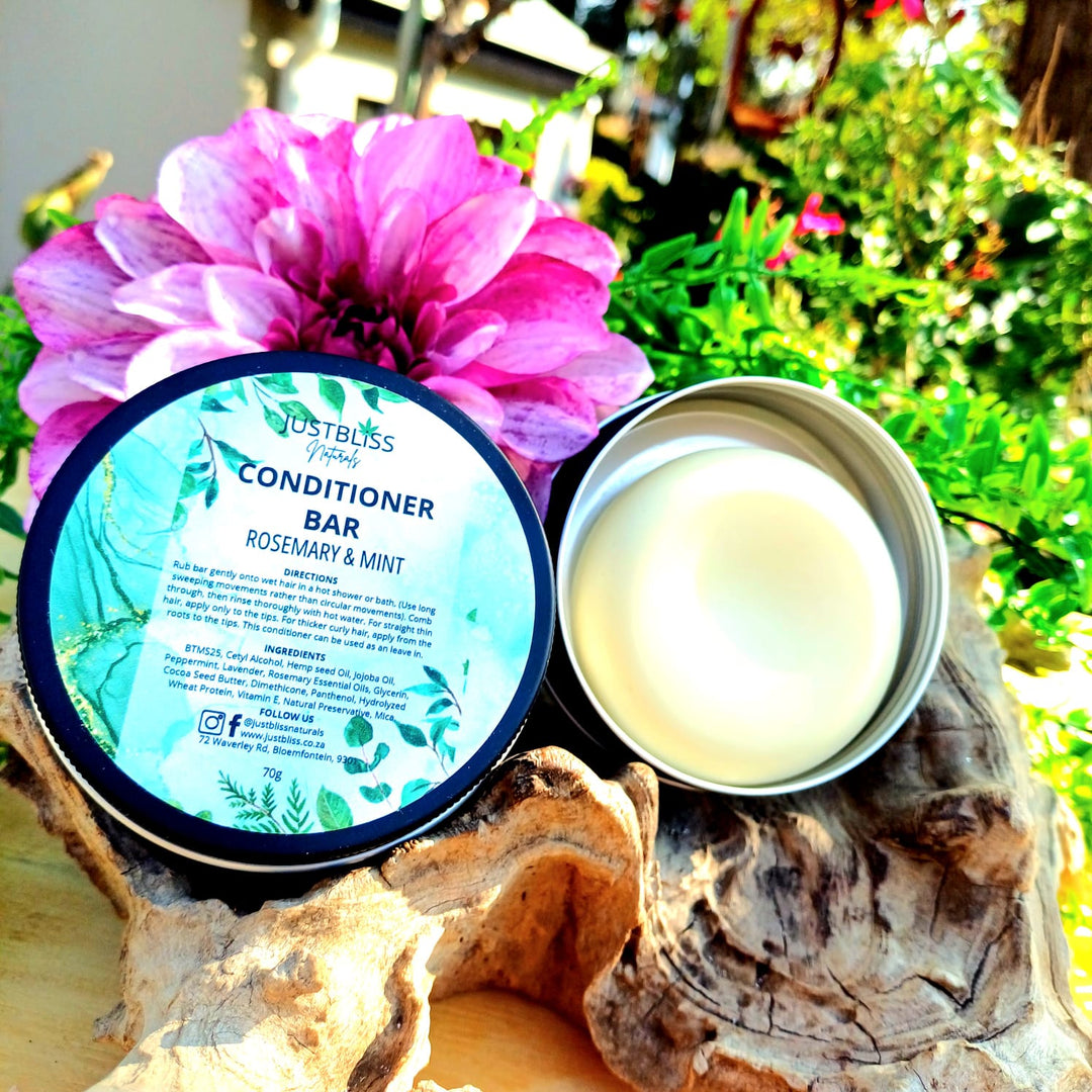 Nourishing Hair Conditioner Bar in Tin – Zero Waste, Plant-Based Care
