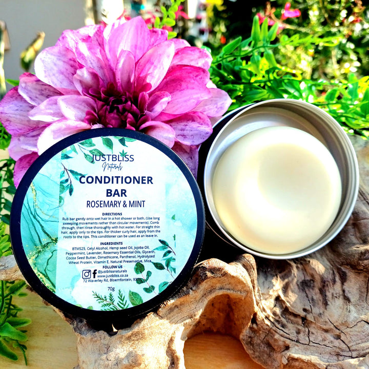 Nourishing Hair Conditioner Bar in Tin – Zero Waste, Plant-Based Care