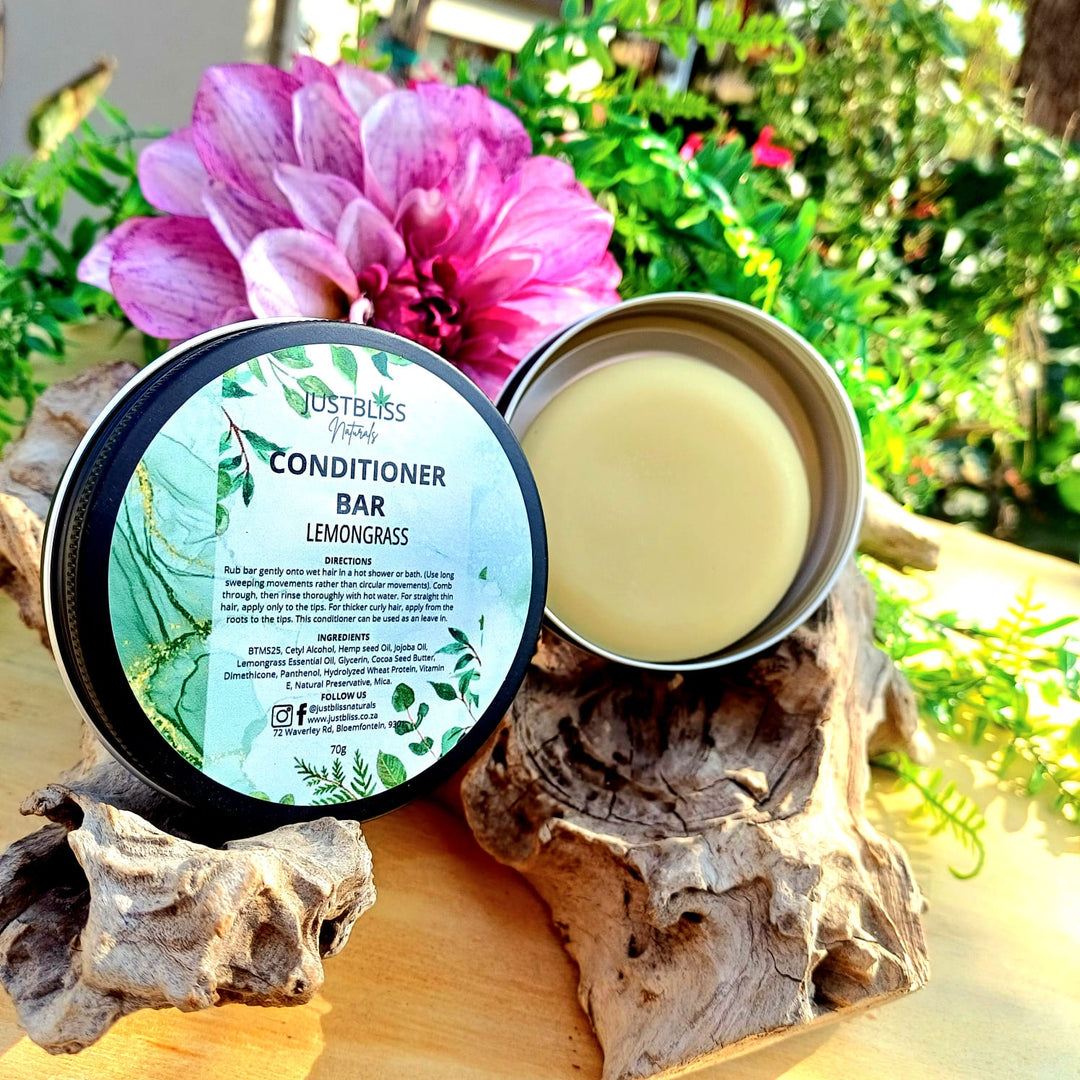 Nourishing Hair Conditioner Bar in Tin – Zero Waste, Plant-Based Care
