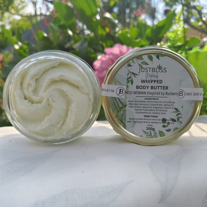 Whipped Body Butter – Luxurious Natural Moisturizer (200g, Various Scents)