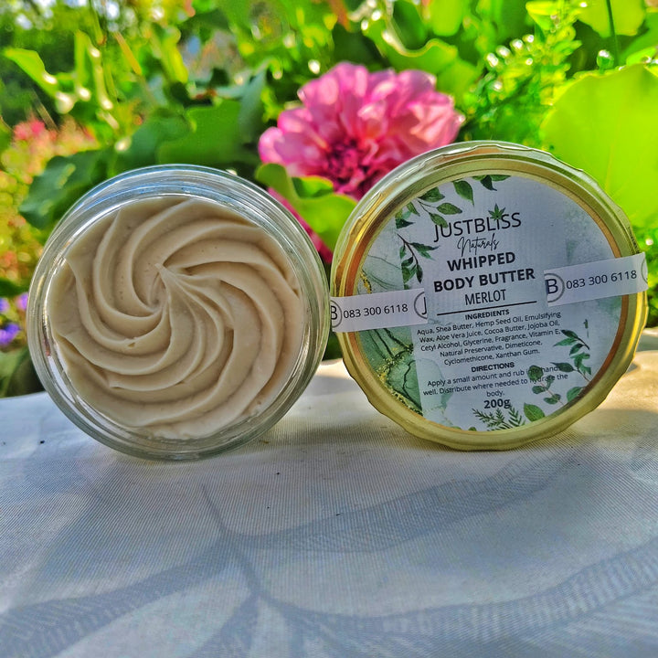 Whipped Body Butter – Luxurious Natural Moisturizer (200g, Various Scents)