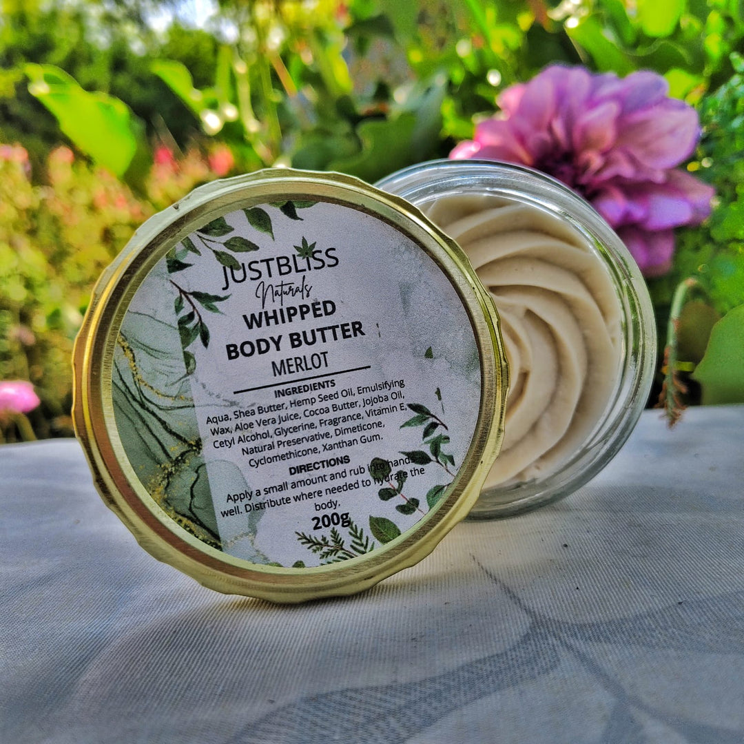 Whipped Body Butter – Luxurious Natural Moisturizer (200g, Various Scents)