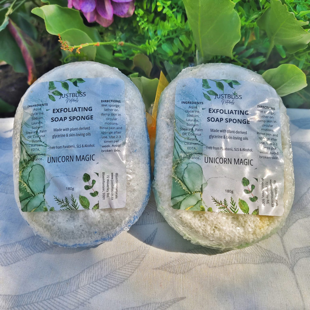 Exfoliating Soap Sponge – Plant-Based Glycerin Cleanser for Smooth Skin