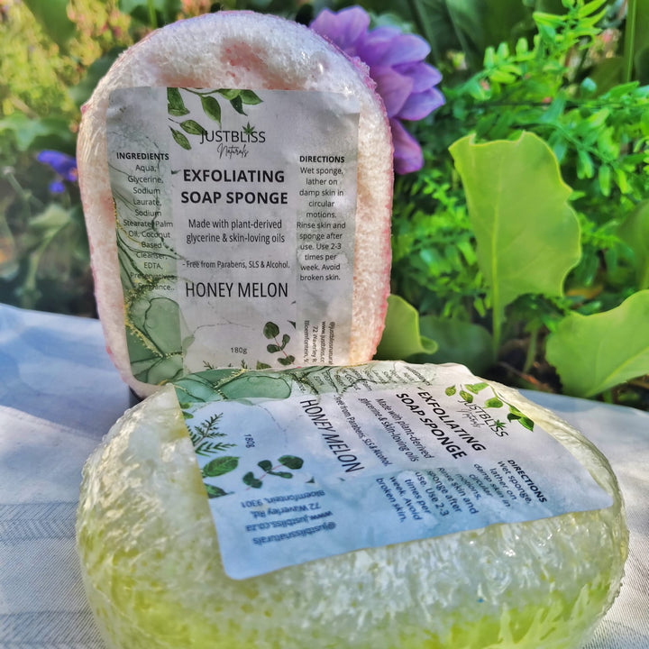 Exfoliating Soap Sponge – Plant-Based Glycerin Cleanser for Smooth Skin