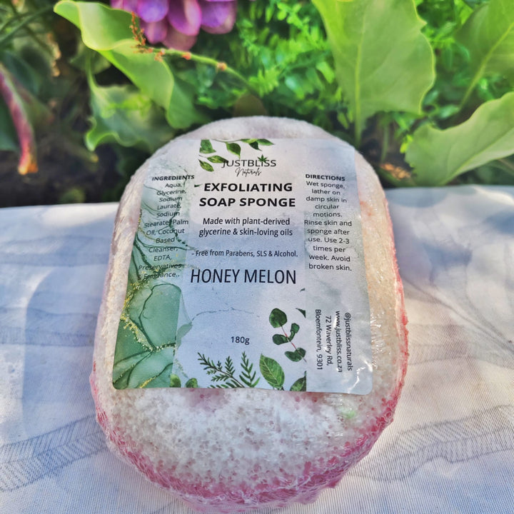 Exfoliating Soap Sponge – Plant-Based Glycerin Cleanser for Smooth Skin