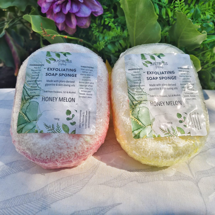 Exfoliating Soap Sponge – Plant-Based Glycerin Cleanser for Smooth Skin