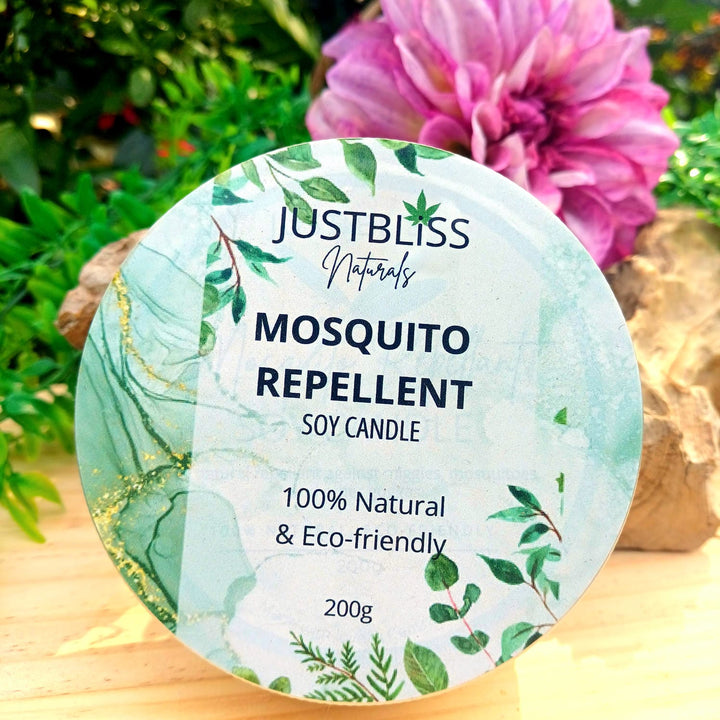 Natural Mosquito Repellent Soy Candle – Long-Lasting & Skin-Safe