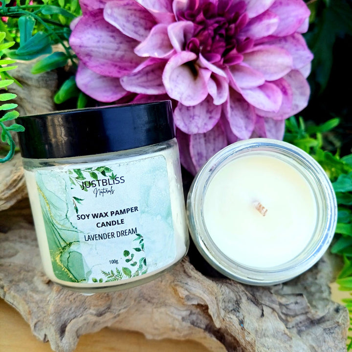 Pamper Soy Massage Candle 100ml – Multi-Use, Natural Scents